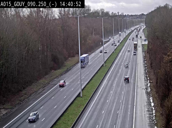 Webcam autoroute Belgique - Gouy-lez-piéton - E42 - BK 90.3