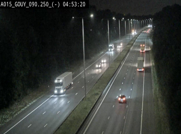 Webcam autoroute Belgique - Gouy-lez-piéton - E42 - BK 90.3
