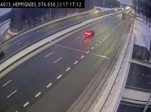 Webcam autoroute Belgique - Heppignies - E42 direction Namur - BK 76.4