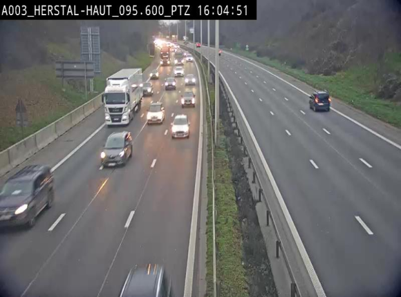 Webcam E40 à Herstal en direction de Liège et en provenance d'Aachen