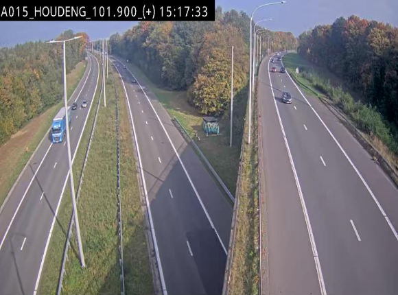 Webcam autoroute Belgique - Houdeng-Goegnies - Jonction E19/E42 direction Tournai/Mons - BK 101.85