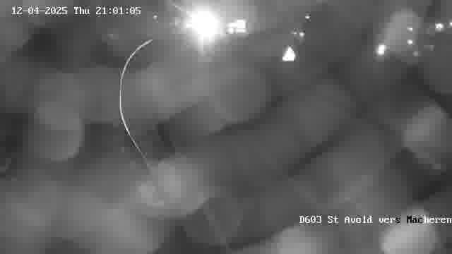 Webcam sur la D603 située à proximité de Saint-Avold. Vue orientée vers Macheren.