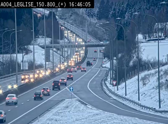 Caméra autoroute Belgique - Côte de Léglise, E411(A4) direction Luxembourg