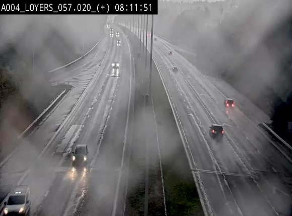 Webcam dans la montée de Loyers sur l'E411, après le viaduc de Beez en venant de Namur et en direction du Luxembourg