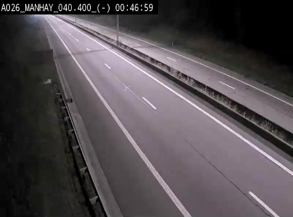 Webcam autoroute A26/E25 à hauteur de Manhay, après la jonction avec la N651 en direction de Liège - BK 40.4