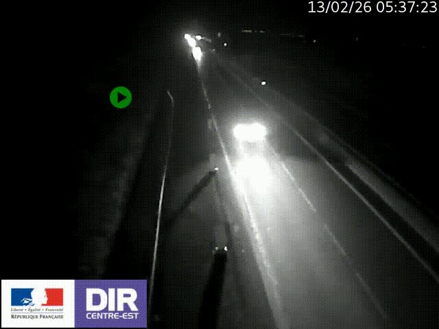 Webcam sur le contournement de Valence, sur la Nationale 7, à la jonction avec la N532, caméra orientée vers Grenoble