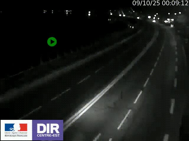 Webcam sur le quai Parjot à Vienne, aux Portes de Lyon, sur la Nationale 7, à la jonction avec le boulevard du Rhône-nord (D1407), caméra orientée vers Lyon