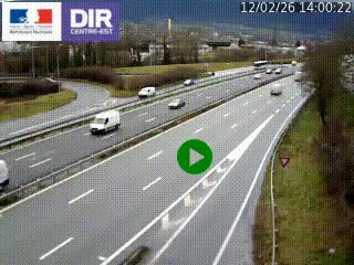 Webcam sur la Nationale 201 à hauteur de la sortie Chambéry-Nord, avant à la jonction entre l'A41 et l'A43, en direction de Lyon