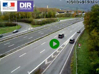Webcam sur la Nationale 201 à hauteur de la sortie Chambéry-Nord, avant à la jonction entre l'A41 et l'A43, en direction de Lyon