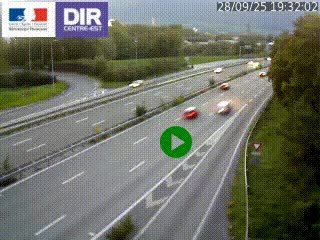 Webcam sur la Nationale 201 à hauteur de la sortie Chambéry-Nord, avant à la jonction entre l'A41 et l'A43, en direction de Lyon