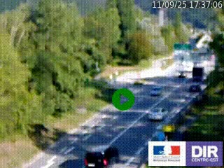 Webcam info trafic à proximité de Vizille sur la N85, au niveau du point de vue du Saut du Moine à Champagnier