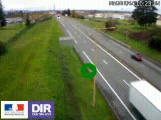 Webcam à Mably, à proximité de Roanne en direction de Moulins sur la N7