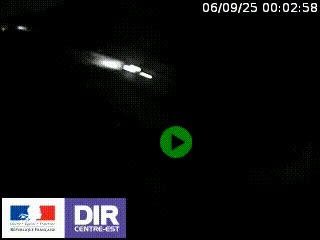 Webcam au niveau du col de Bois Clair à hauteur de Cluny sur la N79. Vue orientée vers Mâcon