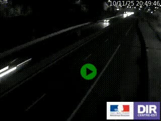 Caméra autoroutière sur l'A47 à hauteur de Givors, a proximité de Lyon. La webcam est orientée vers Lyon