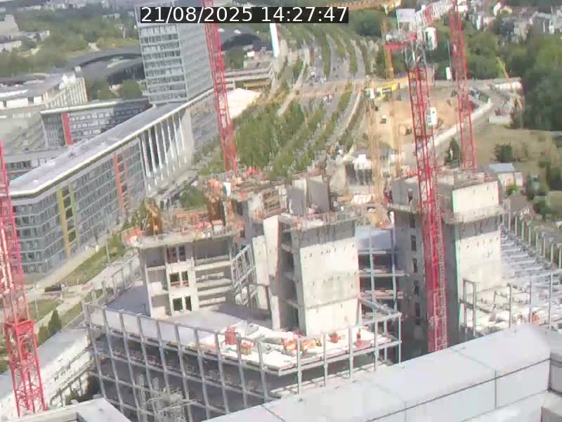Webcam sur l'avenue John Fitzgerald Kennedy (N51) avec vue orientée vers le Findel