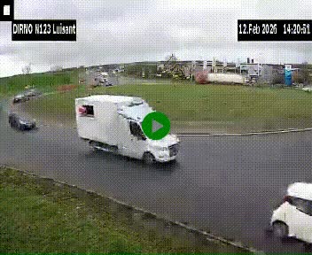 Webcam en périphérie de Chartres sur la N123, à hauteur de Luisant. Vue orientée vers Chartres