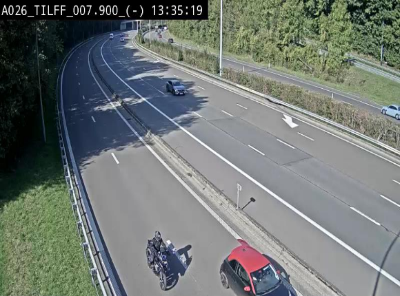 Webcam autoroute A26/E25 à Esneux, en Belgique en direction Luxembourg - BK 7.9
