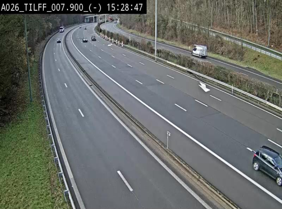 Webcam autoroute A26/E25 à Esneux, en Belgique en direction Luxembourg - BK 7.9