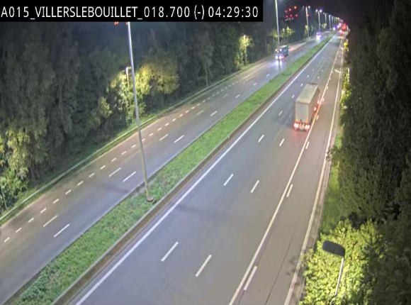 Webcam autoroute Belgique - Villers-le-Bouillet - E42 direction Liège - BK 18.7
