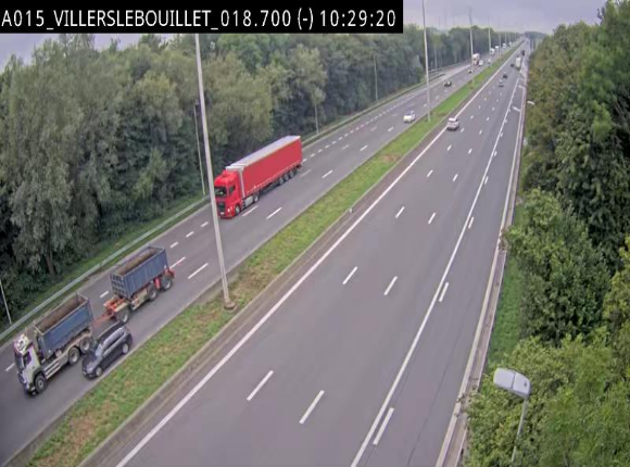Webcam autoroute Belgique - Villers-le-Bouillet - E42 direction Liège - BK 18.7