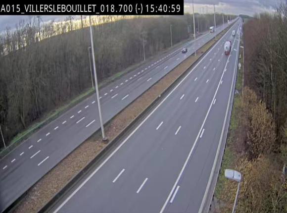Webcam autoroute Belgique - Villers-le-Bouillet - E42 direction Liège - BK 18.7