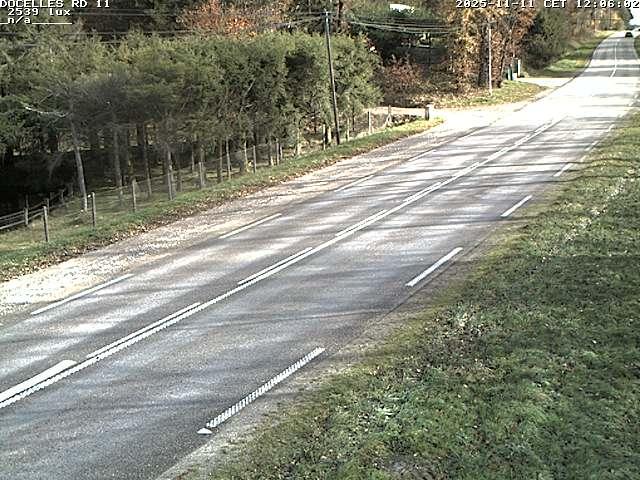 Webcam à 424 mètres d'altitude dans la Tranchée de Docelles dans les Vosges, à proximité d'Epinal sur la route de Gerardmer (D11)