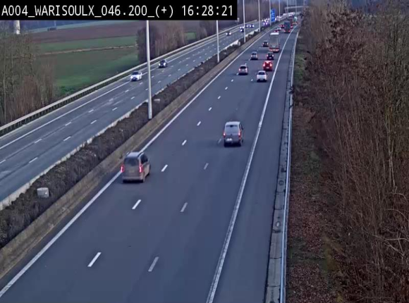 Webcam autoroute Belgique - Warissoulx - E411 - BK 46.2
