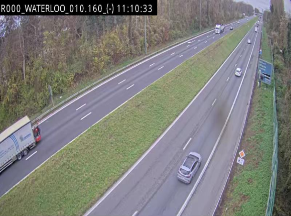Webcam autoroute Belgique - Waterloo - R0 (ring de Bruxelles) - BK 12.3