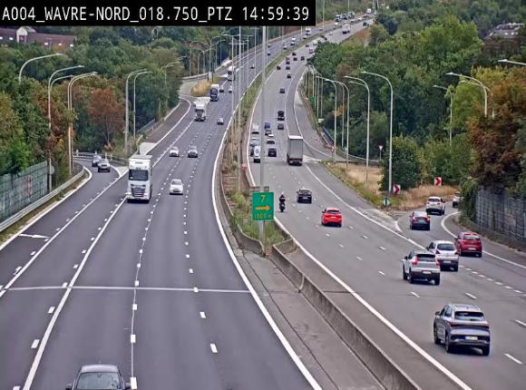 Webcam traffic E411(A4) - BK 18.7 - Bierges (Wavre Nord)