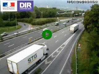 Caméra routière à hauteur de la sortie 15 Chambéry-centre au PK 4,103 en direction d'Albertville