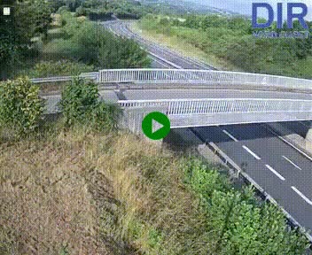 Webcam sur A84 à hauteur de Pont-Farcy, au niveau du pont autoroutier sur la Vire, au sud de Saint-Lô