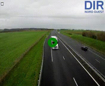 Webcam sur A84 à hauteur de l'échangeur de Poilley avec la N175, au sud d'Avranches