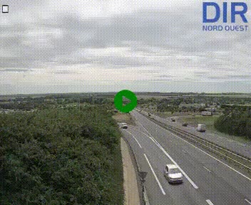 Webcam au début de l'A84 sur le périphérique Ouest de Caen (N814) à hauteur de la sortie 9, Porte de Bretagne