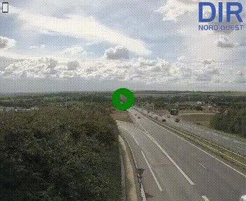 Webcam au début de l'A84 sur le périphérique Ouest de Caen (N814) à hauteur de la sortie 9, Porte de Bretagne