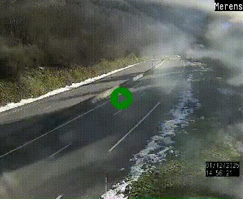 Webcam dans les Pyrénées à hauteur de Mérens-les-Vals sur N320, en direction de Pas de la Casa (Andorre)