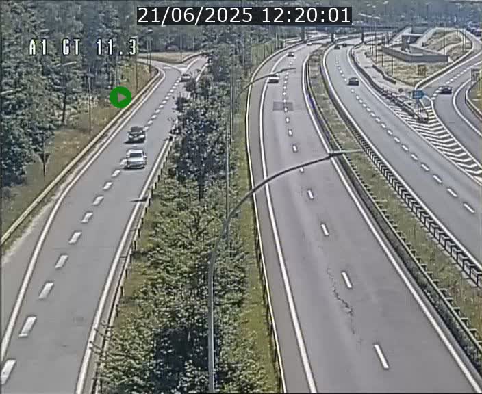Traffic live webcam Luxembourg Senningerberg - A1 direction Allemagne - BK 11.3