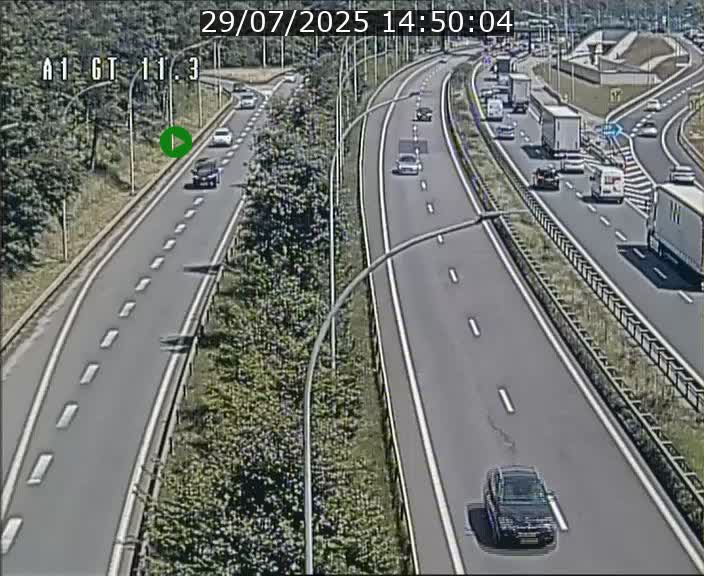 Traffic live webcam Luxembourg Senningerberg - A1 direction Allemagne - BK 11.3