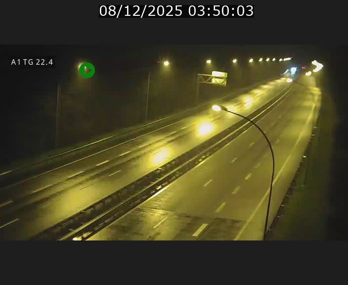 Traffic live webcam Luxembourg Flaxweiler - A1 direction Luxembourg - BK 22.4