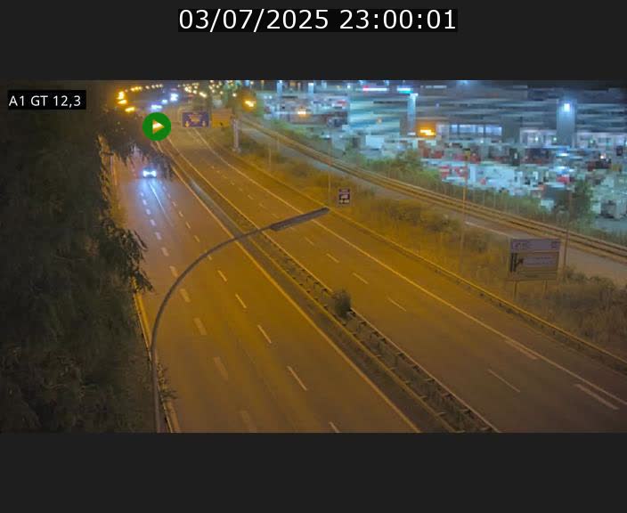 Traffic live webcam Luxembourg Senningerberg - A1 direction Allemagne - BK 12.3