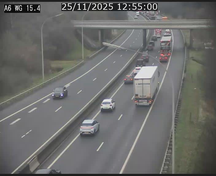 Traffic live webcam Luxembourg Capellen - A6 - BK 15.4 - direction Luxembourg/France/Allemagne