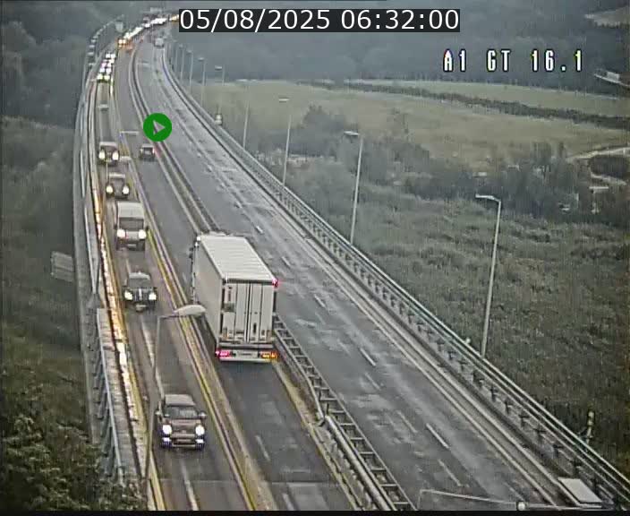 Traffic live webcam Luxembourg Niederanven - A1 direction Allemagne - BK 16.1