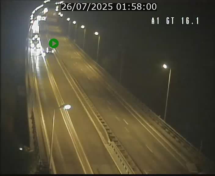 Traffic live webcam Luxembourg Niederanven - A1 direction Allemagne - BK 16.1