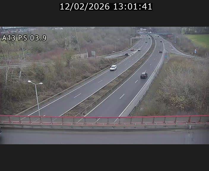 Traffic live webcam Luxembourg Differdange - A13 direction Esch-sur-Alzette - BK 3.9