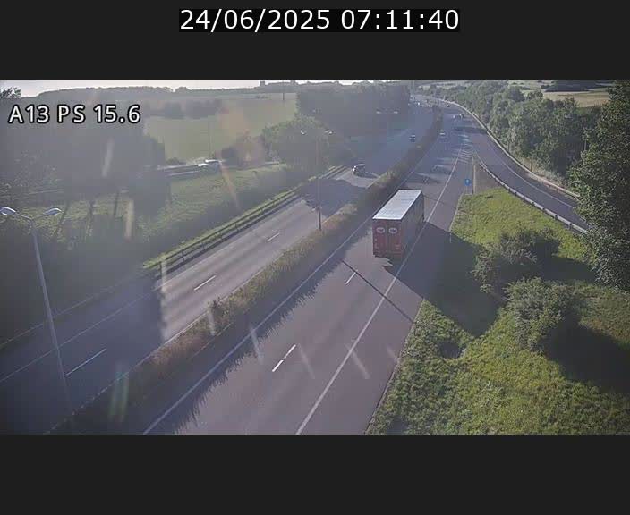 Traffic live webcam Luxembourg Kayl - A13 direction Dudelange - BK 15.6