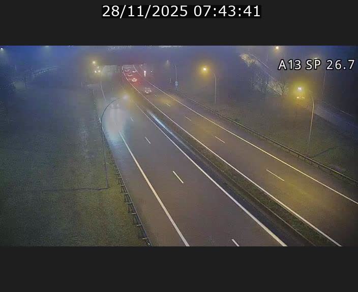 Traffic live webcam Luxembourg Frisange - A13 direction Luxembourg-ville - BK 26.7