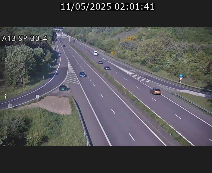 Traffic live webcam Luxembourg Altwies - A13 direction Luxembourg-ville - BK 30.4