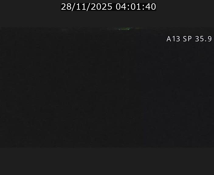 Webcam trafic sur A13 à l'entrée ouest du tunnel Markusbierg à Remerschen. Vue orientée vers Mondorf-les-Bains.
