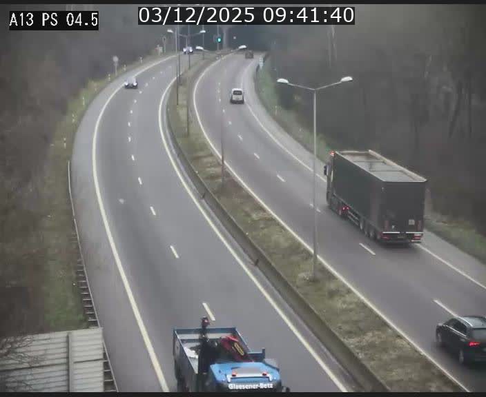 Traffic live webcam Luxembourg Differdange - A13 direction Esch-sur-Alzette - BK 4.5