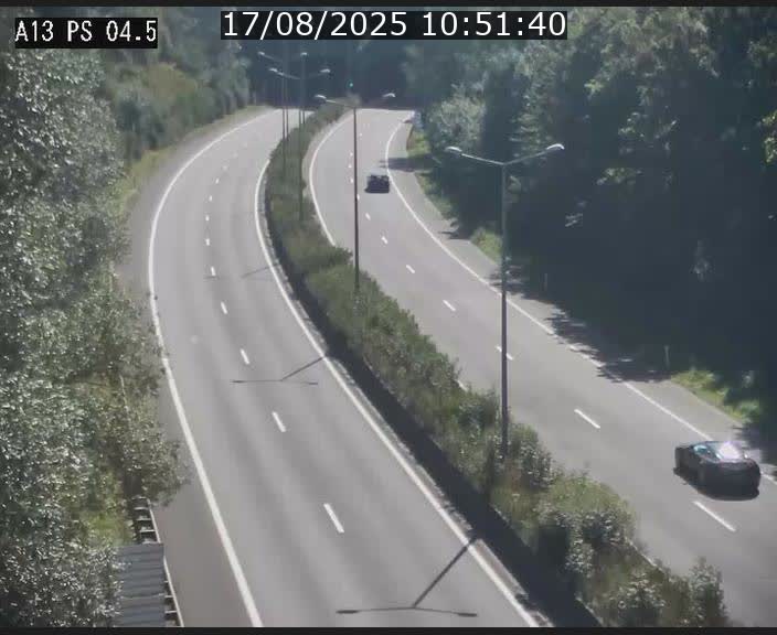 Traffic live webcam Luxembourg Differdange - A13 direction Esch-sur-Alzette - BK 4.5