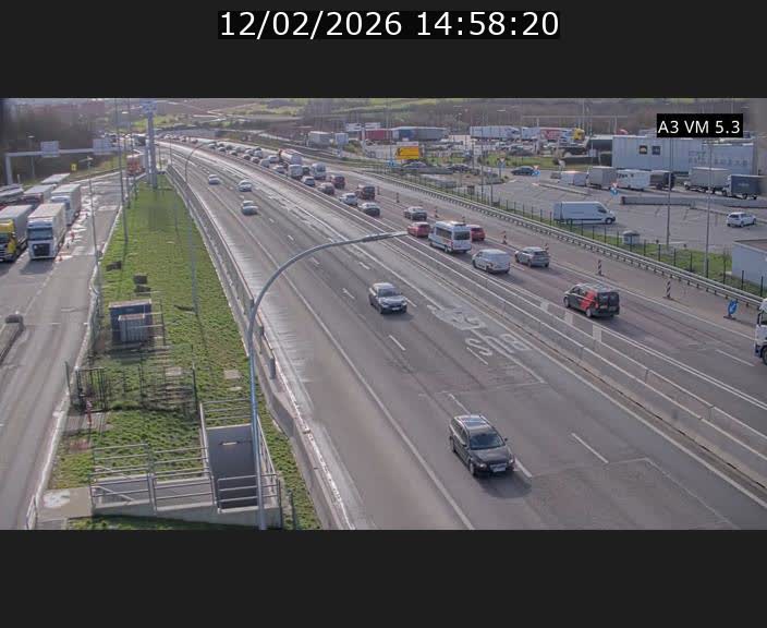 Traffic live webcam Luxembourg Aire de Berchem - A3 - BK 5 - direction France